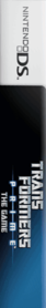 Transformers Prime: The Game - Box - Spine Image