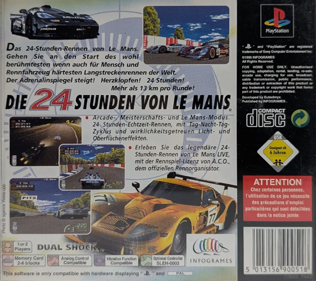 Test Drive: Le Mans - Box - Back