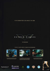 Batman Begins - Advertisement Flyer - Front