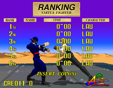 Virtua Fighter - Screenshot - High Scores