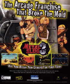 Metal Slug 3 - Advertisement Flyer - Front