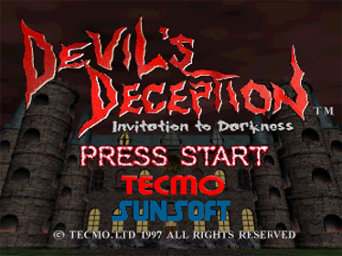Tecmo's Deception: Invitation to Darkness - Screenshot - Game Title
