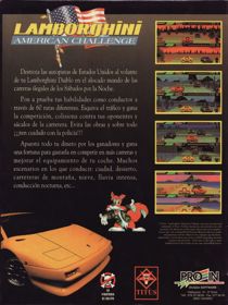Lamborghini: American Challenge - Box - Back
