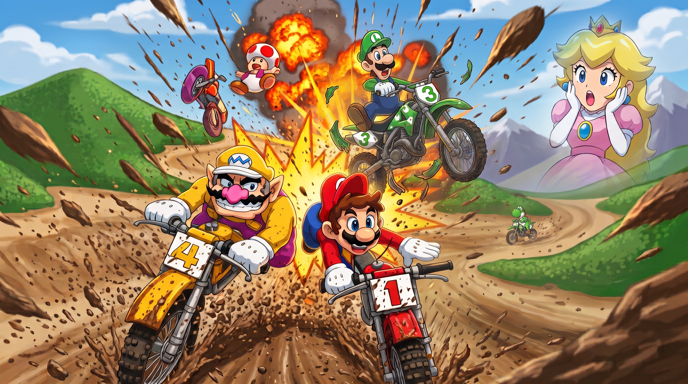 Excitebike: Bun Bun Mario Battle Stadium
