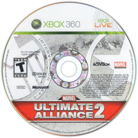 Marvel: Ultimate Alliance 2 - Disc Image