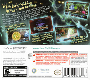 The Hidden - Box - Back