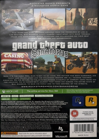 Grand Theft Auto: San Andreas - Box - Back