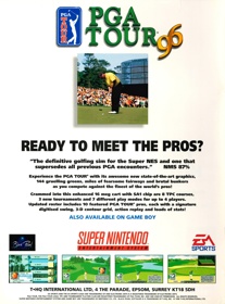 PGA Tour 96 - Advertisement Flyer - Front