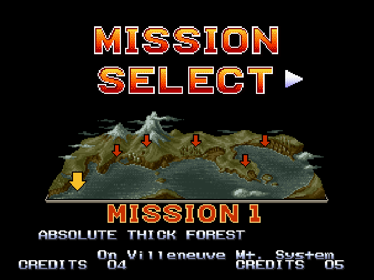 Metal Slug - Screenshot - Game Select