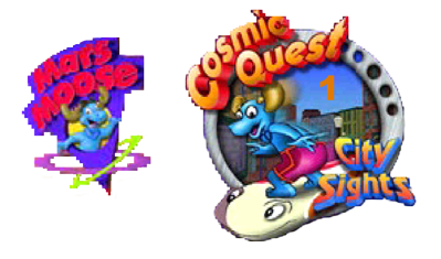 Mars Moose Cosmic Quest 1: City Sights - Clear Logo