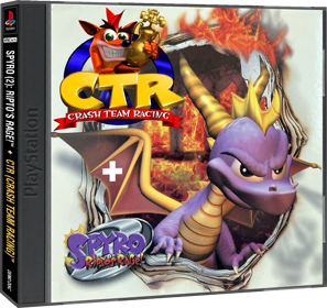 Spyro 2: Ripto's Rage and CTR: Crash Team Racing Demo Disc - Box - 3D