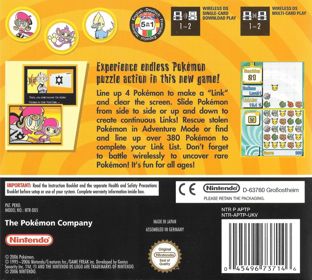 Pokémon Trozei! - Box - Back