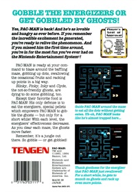 Pac-Man (Tengen) - Box - Back