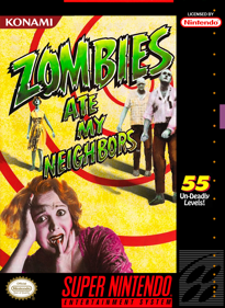Zombies Ate My Neighbors - Fanart - Box - Front