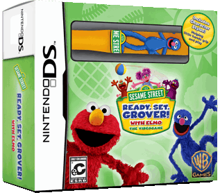 123 Sesame Street: Ready, Set, Grover! With Elmo: The Videogame - Box - 3D