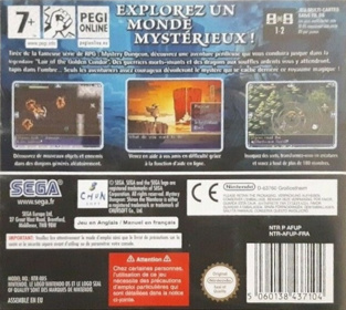 Mystery Dungeon: Shiren the Wanderer - Box - Back