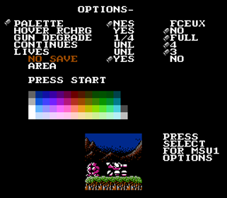 Blaster Master - Screenshot - Game Select