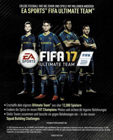 FIFA 17 - Advertisement Flyer - Front