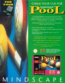 Championship Pool - Advertisement Flyer - Front