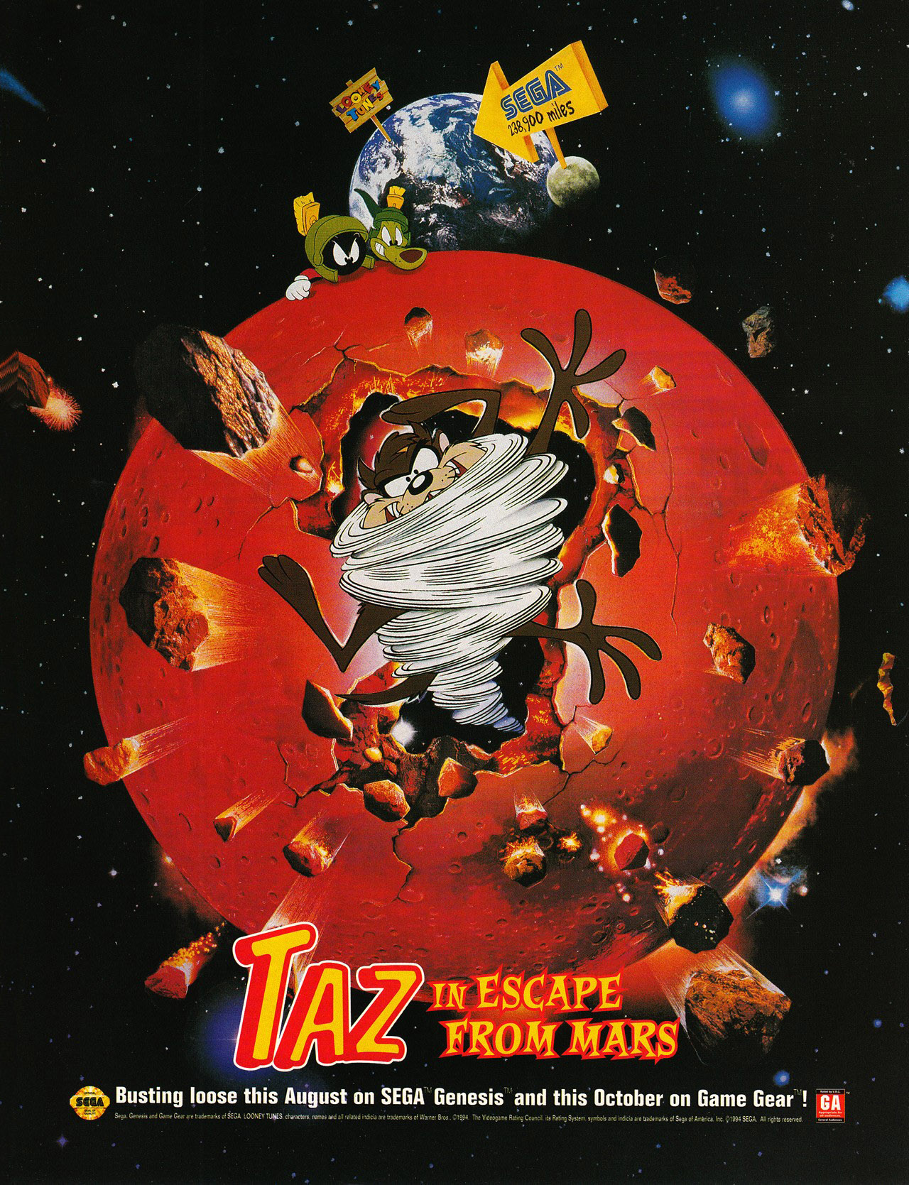 Taz in Escape from Mars Images - LaunchBox Games Database