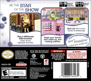 Imagine: Rock Star - Box - Back Image