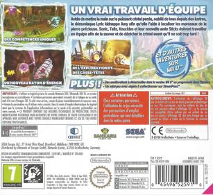 Sonic Boom: Shattered Crystal - Box - Back