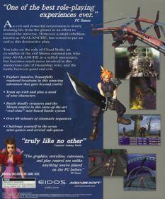 Final Fantasy VII - Box - Back