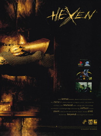 Hexen: Beyond Heretic - Advertisement Flyer - Front