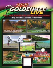 Golden Tee LIVE 2012 - Advertisement Flyer - Front