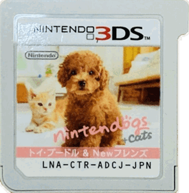 Nintendogs + Cats: Toy Poodle & New Friends - Cart - Front