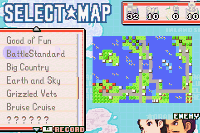 Advance Wars Returns - Screenshot - Game Select