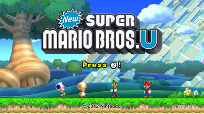 New Super Mario Bros. U - Screenshot - Game Title