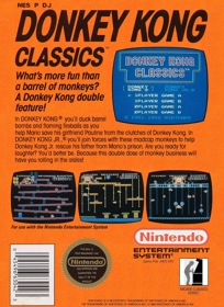Donkey Kong Classics - Box - Back Image