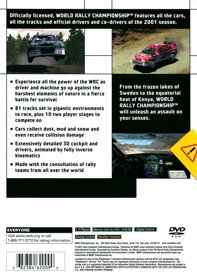 WRC: World Rally Championship - Box - Back Image