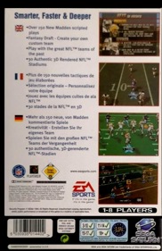 Madden NFL 98 - Box - Back
