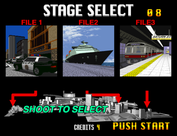 Virtua Cop 2 - Screenshot - Game Select