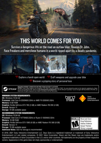 Days Gone - Box - Back