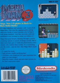 Mega Man 3 - Box - Back