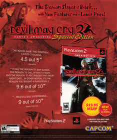 Devil May Cry 3: Dante's Awakening: Special Edition - Advertisement Flyer - Front