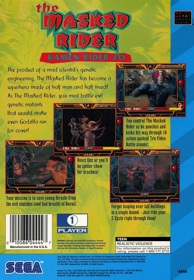 The Masked Rider: Kamen Rider ZO - Box - Back Image