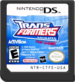 Transformers Animated: The Game - Cart - Front Image