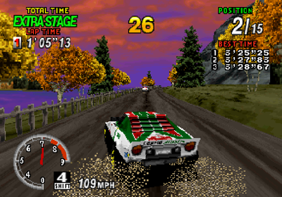 Sega Rally Championship - Screenshot - Gameplay
