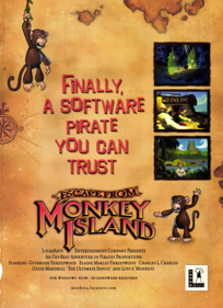 Escape from Monkey Island - Advertisement Flyer - Front