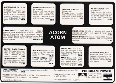 3D Asteroids - Advertisement Flyer - Front