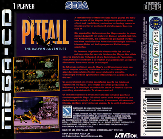 Pitfall: The Mayan Adventure - Box - Back Image