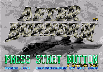 After Burner III - Screenshot - Game Title Image