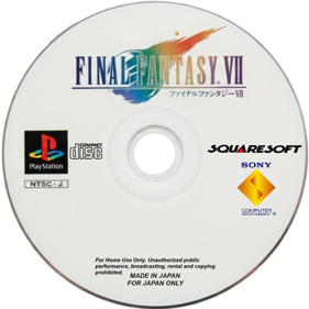 Final Fantasy VII - Fanart - Disc Image