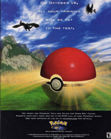 Pokémon Gold Version - Advertisement Flyer - Front