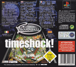 Pro Pinball: Timeshock! - Box - Back Image