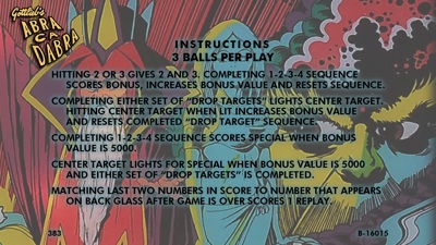 Abra Ca Dabra - Arcade - Controls Information